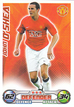 John O'Shea Manchester United 2008/09 Topps Match Attax #182